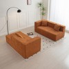 105.5" Polyester Modular L-Shaped Sectional Floor Sofa with Deep Tufted Seat and Chaise for Living Room, No Assembly Required - 4 of 4