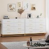 Jojoka TrailBlaze 8 Drawer Dresser TV Stand Modern Wood Storage Chest with Metal Handles for Bedroom Living Room and Hallway Organizer - 4 of 4