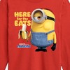 Boys' - Despicable Me Minions - Only Here For The Eats Long Sleeve Graphic T-Shirt - 2 of 4