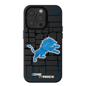 Detroit Lions Brick Wall MagSafe Compatible Cell Phone Case for iPhone 15 Pro Max - 1 of 4