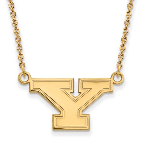 Black Bow Jewelry 14k Yellow Gold Plated Sterling Silver Youngstown State Penguins NCAA Necklace 18 Inch - image 1 of 4