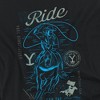 Women's Yellowstone Ride For The Brand Cowboy Loose T-Shirt Black - 2 of 4