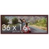 PosterPalooza | Panoramic Classic Modern Brown Frame - UV Acrylic, Foam Board Backing, Hanging Hardware - 3 of 4