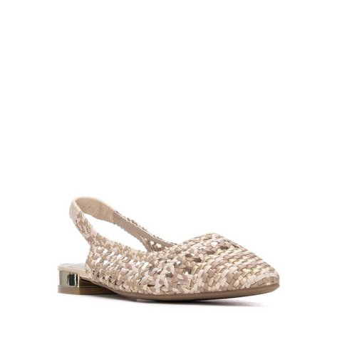 Обувь XTI Women's Slingback Braided Flats 145300 Beige 9.5