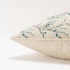 HomeRoots Teal Tiny Floral Buds Throw Pillow - 4 of 4