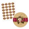 Big Dot of Happiness Little Cowboy - Western Baby Shower or Birthday Party Circle Sticker Labels - 24 Count - 2 of 4