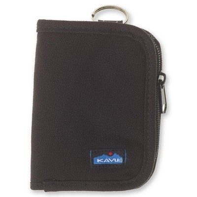 Kavu Zippy Wallet Bi Fold Zip Clutch With Removable Coin Pouch - Black ...