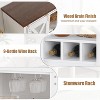 Whizmax Coffee Bar Cabinet, Sideboard Buffet Storage Cabinet with Storage, Farmhouse, Liquor Cabinet Bar for Home, Kitchen, Dining, Living Room - 4 of 4