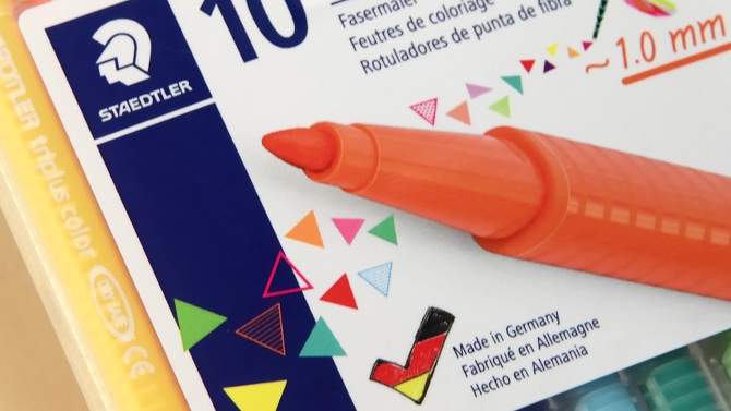 60pk Porous Point Pens Triplus Fineliner Multiple Colored Ink - Staedtler, 2 of 7, play video