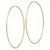 Black Bow Jewelry 1.2mm x 72mm 14k Yellow Gold Polished Endless Tube Hoop Earrings - 2 of 4
