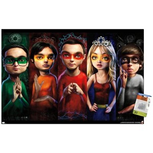 Trends International The Big Bang Theory - Faces Unframed Wall Poster Prints - 1 of 4