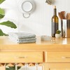 Design Imports Sage/Off-White Tonal Recycled Cotton Waffle Dishtowel Set/3 - 4 of 4