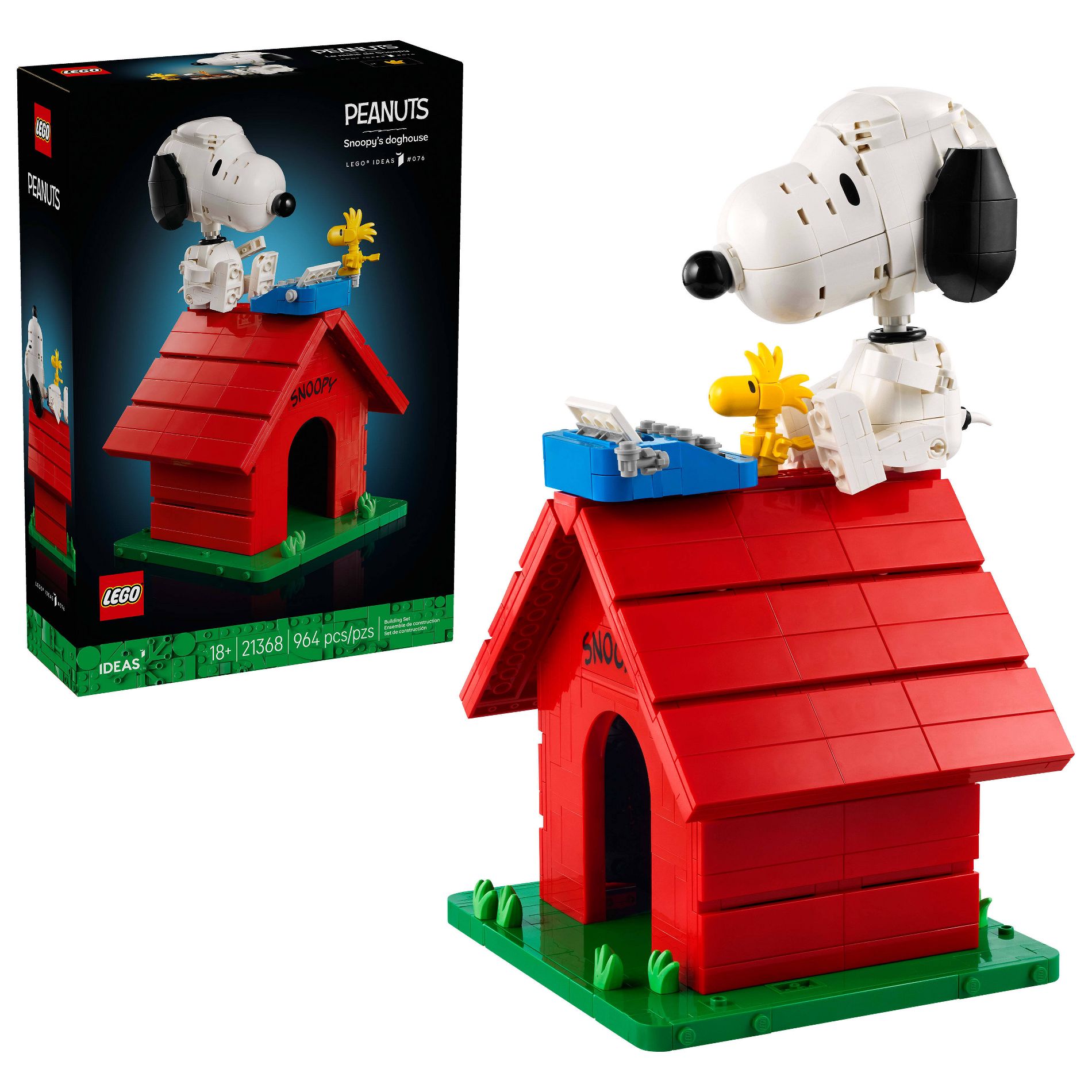 LEGO Ideas Peanuts: Snoopy's Doghouse Building Set 21368