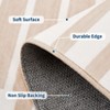 Modern Area Rug Casual Indoor Rug Washable Non Slip Thin Abstract Geometric Striped Rug for Living Room Office - 4 of 4