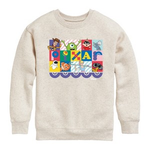 Boys' - Disney - Pixar Block Graphic Long Sleeve Fleece Sweatshirt - 1 of 4