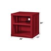 NicBex Metal Nightstand with 2 Open Storage Compartment,Bedside Table with USB Ports for Bedroom,Living Room - 3 of 4