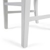 Set of 2 Upholstered and Wood Dinng Chair Roshan Farmhouse Acacia Wood-CENGHU - 4 of 4