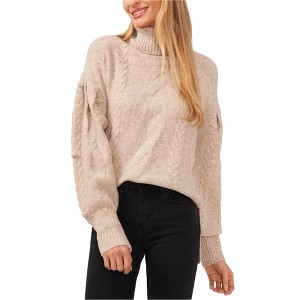 CeCe Womens Pompom Wool Blend Knit Sweater - 1 of 1