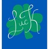 St Pats Luck Clover Long Sleeve Adult Hooded Sweatshirt - 2 of 2
