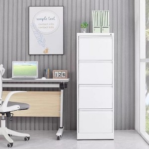 Vynxaria 4-Drawer Vertical File Cabinet with Lock, Metal Storage for A4/Legal/Letter Size Files, Narrow Design, Assembly Required for Home/Office. - 1 of 4