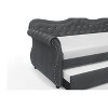 NicBex Daybed with Trundle, Upholstered Velvet Day Bed Frame with Crystal Tuftd Backrest , Sofa Bed with Nail Head Trim Design - 4 of 4