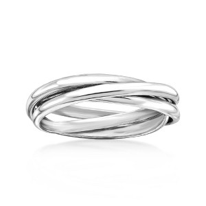 Ross-Simons Italian Sterling Silver Rolling Ring Size 5 - 1 of 4