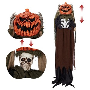 NAYSAYE Party Decoration and Accessories Pumpkin Ghost Figure for Halloween Parties and Home Display, Multicolor, 25"*25"*67.2" - 1 of 4