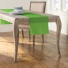 Slickblue 14"x108" Linen-Look Table Runner – Polyester Poplin, Wrinkle-Resistant, Serged Edge Finish, 41 Color Options - 2 of 3