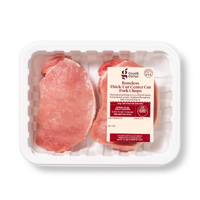 Boneless Thick-Cut Center Cut Pork Chops - 15oz - Good & Gather™