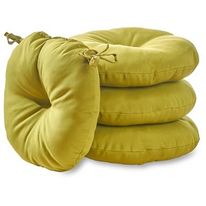 Kensington Garden 4pc 15"x15" Outdoor Bistro Chair Cushions - 1 of 4