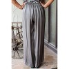 Women's Satin Wide Leg Pants - TEMPO PARIS - 4 of 4
