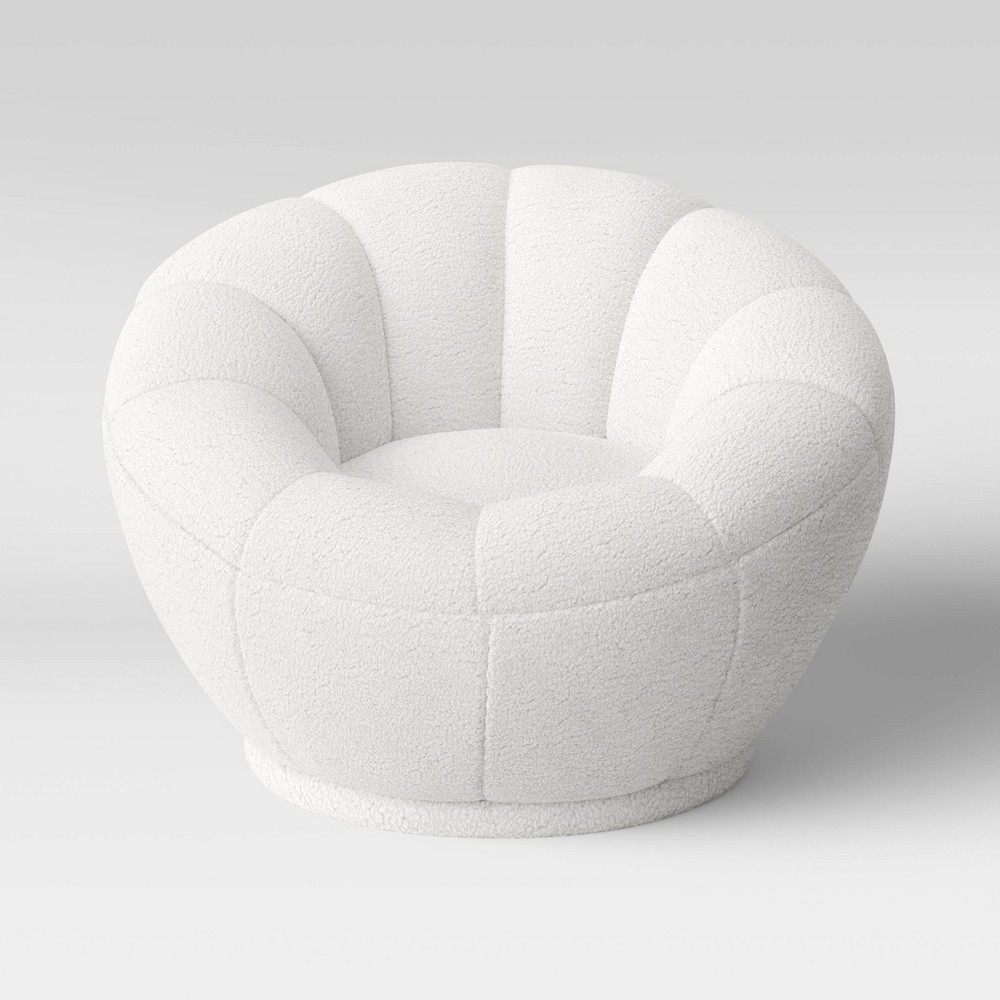 Photos - Garden Furniture Tulip Kids' Chair Cream - Pillowfort™