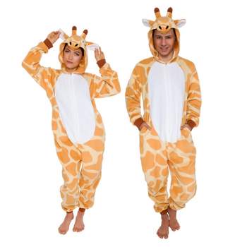 FUNZIEZ! - Giraffe Slim Fit Adult Unisex Novelty Union Suit Costume for Halloween