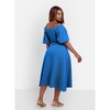 Rebdolls Women's Have It All Peasant Top A-Line Midi Dress - 4 of 4