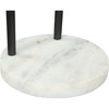 Panda Side Table Iron Black - ZM Home: Marble Base, 22" High, No Assembly, Modern Glam Accent Table - 4 of 4