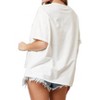 Women's Country Patriotic Stars Embroidery Tee - Peach Love - 2 of 4
