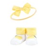 Hudson Baby Infant Girls Headband and Socks Giftset, Yellow Green Lemon, One Size - 4 of 4