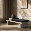 Meridian Furniture,Arlington Chenille Fabric Bench - 2 of 4