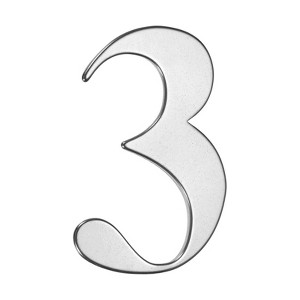 Unique Bargains 304 Stainless Steel Self-adhesive Rust Resistant Outdoor Use House Number 1 Pc - 1 of 4