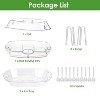 KTMBDW Chilled Serving Tray for Parties-15" Ice Chilled Party Platter w/Lid & Dip Holder - Functional Cold Dish w/ 4 Compartments for Fruits, Veggies - 3 of 4