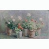Manual Woodworkers and Weavers "Farmhouse Geraniums Grande" Tapestry Wall Hanging, 36 x 50 Inches, Woven Cotton Wall Art with Floral Garden Theme - 3 of 3
