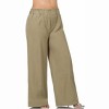 Women's Wide Leg Paper Bag Pants - Plus - ZENANA - 3 of 3