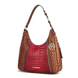 MKF Collection Becket Faux Crocodile-Embossed Women’s Shoulder Bag by Mia K - 1 of 4