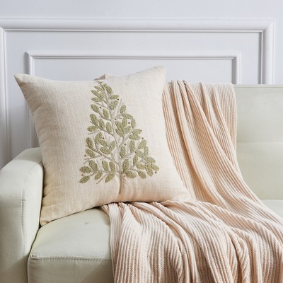 Christmas Holiday Embroidered Throw Pillow - Great Bay Home