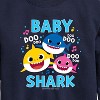 Boys' - Baby Shark - Baby Shark Family Doo Doo Doo Graphic Long Sleeve Fleece Sweatshirt - 2 of 4