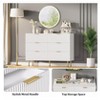 Nasitip Fluted Wood 6-Drawer Dresser, Modern Chest with Gold Handles, Large Bedroom Storage for Clothes, Living Room, Entryway - 4 of 4