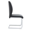 DOMETOUR Set of 4 High Resilience PU Dining Chair with Arched Metal Leg - 4 of 4