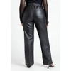 ELOQUII Women's Plus Size Slit Hem Faux Leather Pant - image 4 of 4