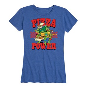 Women's - Teenage Mutant Ninja Turtles - Pizza Power Short Sleeve Graphic T-Shirt - 1 of 4