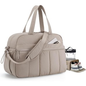 Lightweight Gym Duffle Bag with Wet Pocket, Water Resistant Weekender Carry On for Women, Travel and Sports Use - 1 of 4